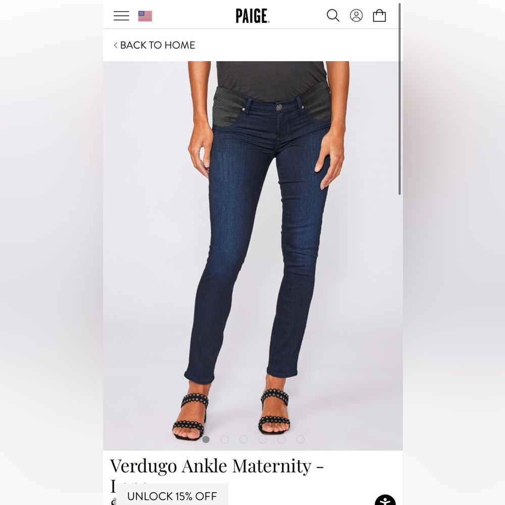 Paige maternity jeans ‘verdugo ultra skinny’ size 28. Barely worn